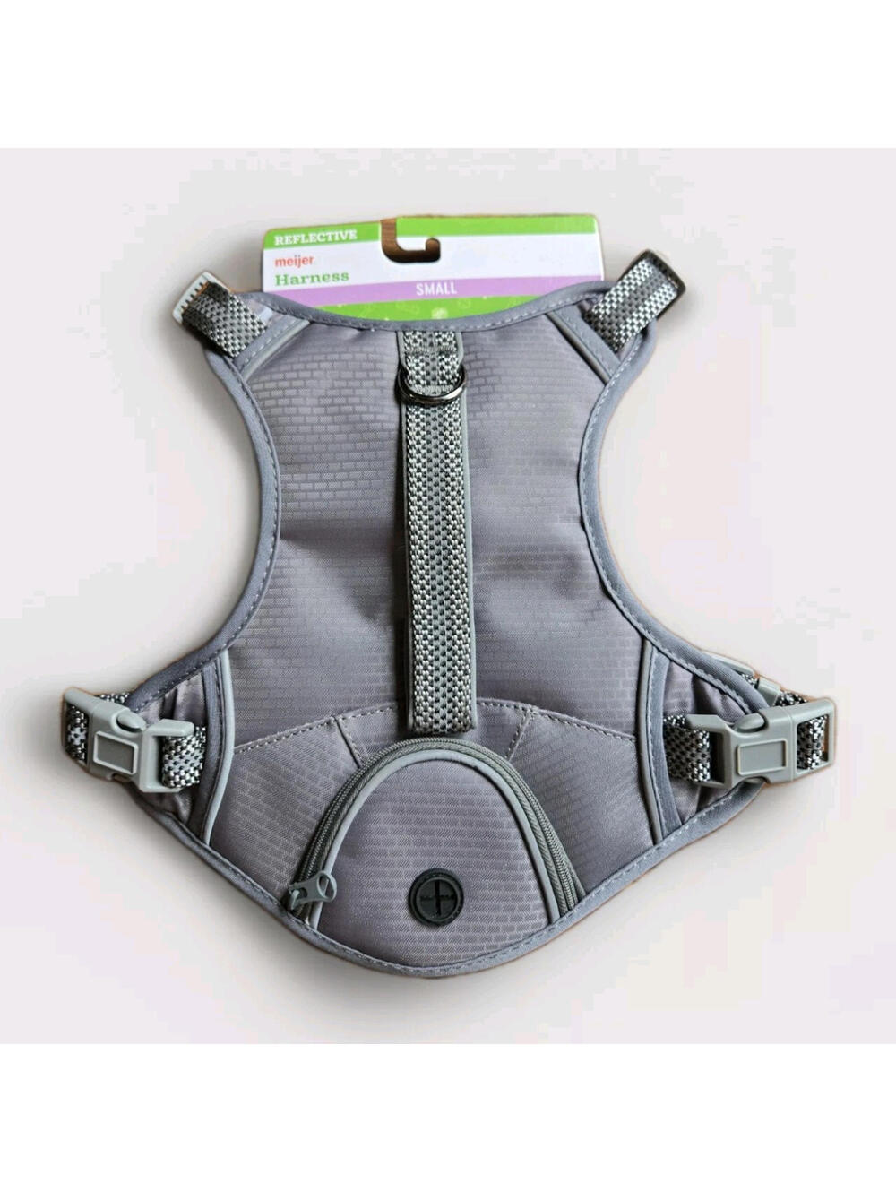 Meijer Multifunction Dog Harness Gray Small S 17"-20" Handle